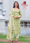 Jaipuri Vol 15 By Ganpati Cotton Printed Kurti With Bottom Dupatta Wholesale Online